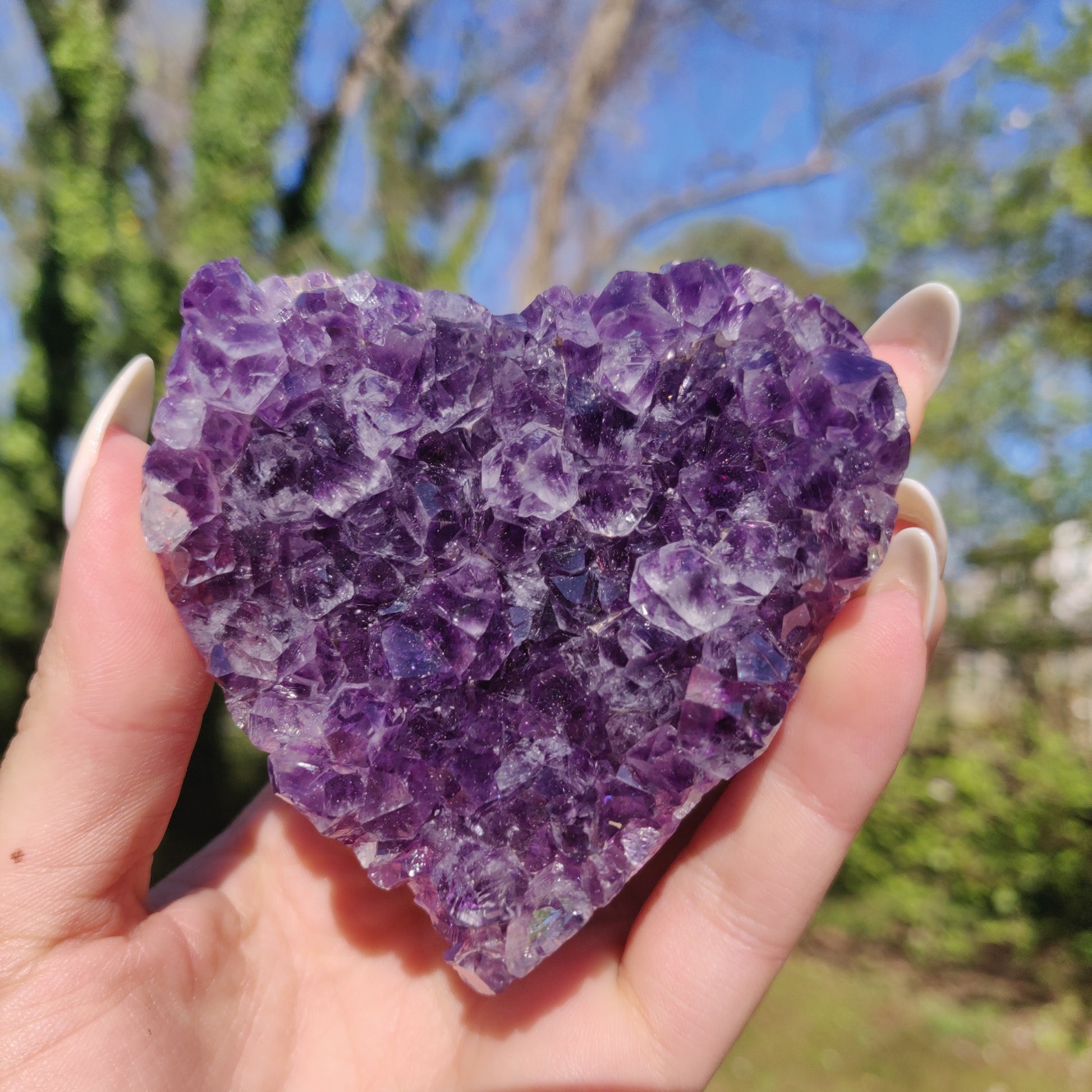 Amethyst Geode & Agate Heart (#24) - Simply Affinity