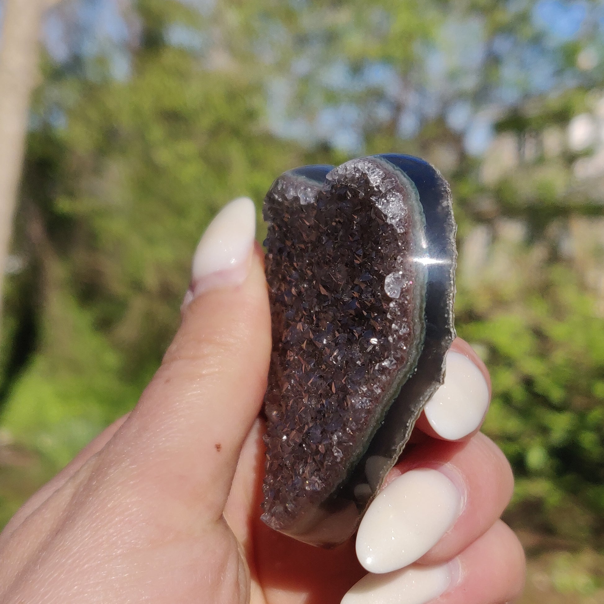 Amethyst Geode & Agate Heart (#23) - Simply Affinity