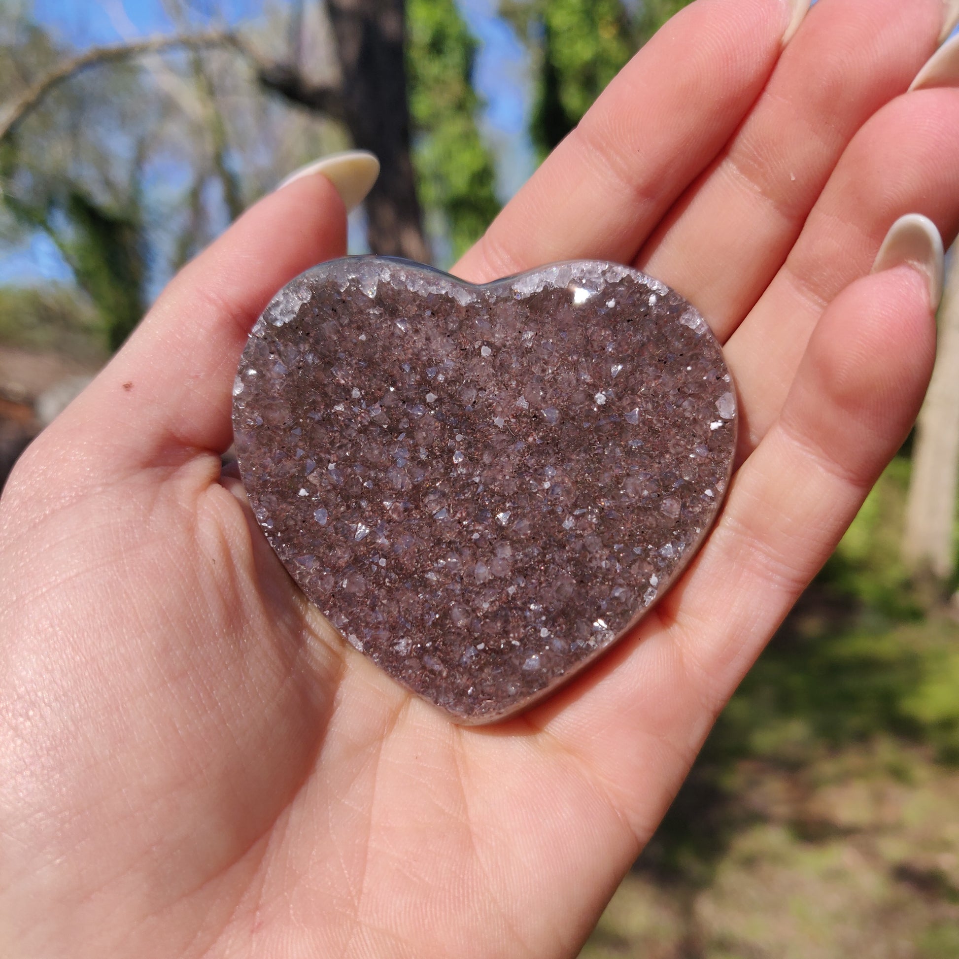 Amethyst Geode & Agate Heart (#23) - Simply Affinity