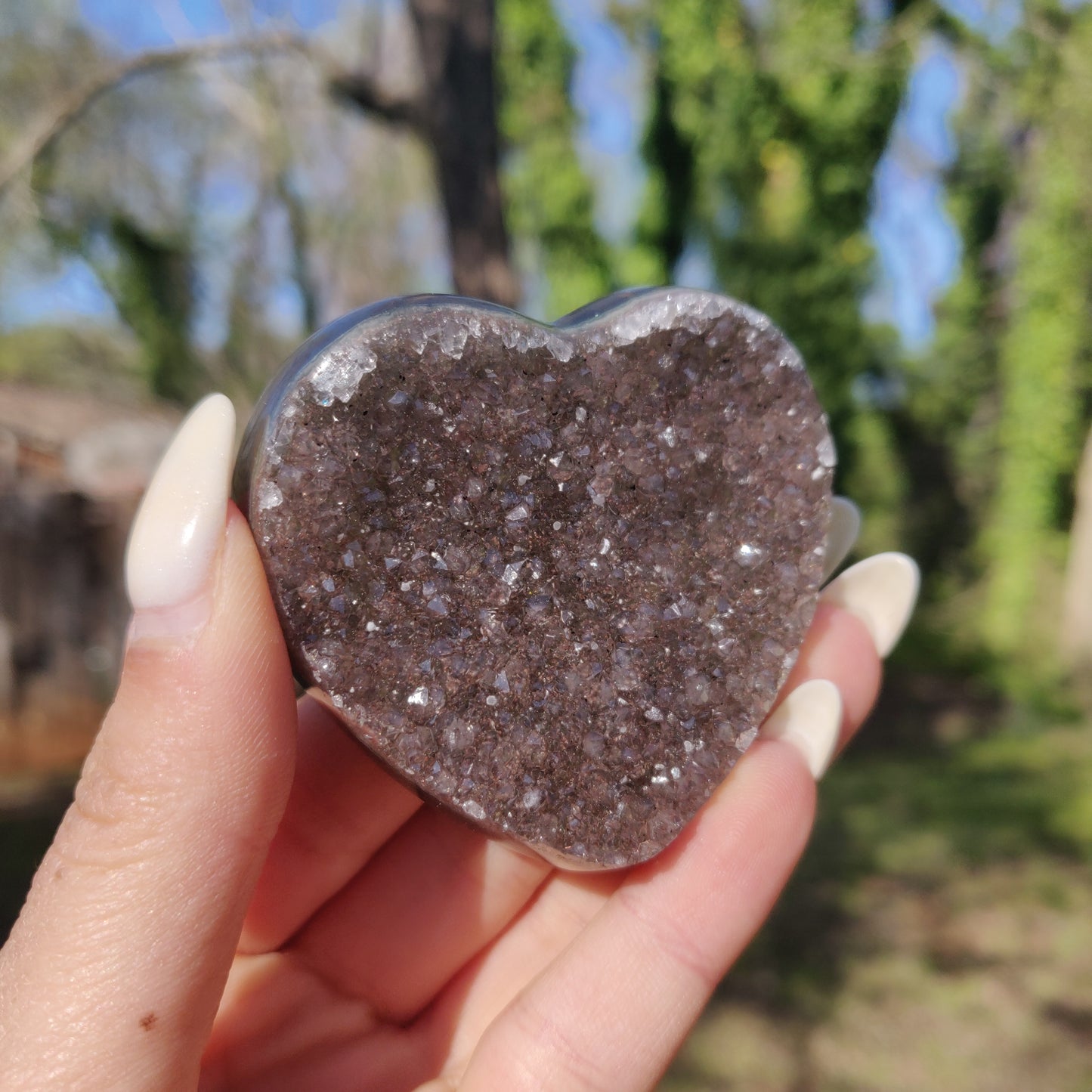 Amethyst Geode & Agate Heart (#23) - Simply Affinity