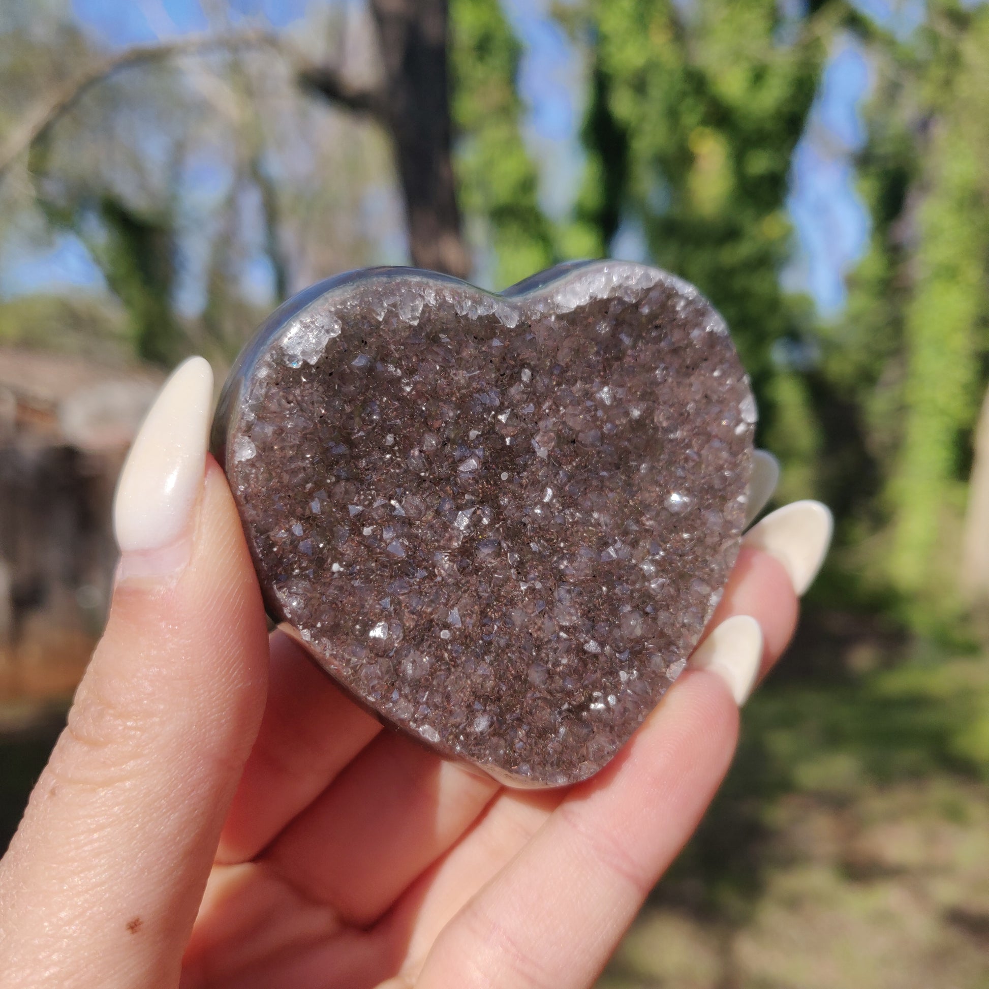 Amethyst Geode & Agate Heart (#23) - Simply Affinity