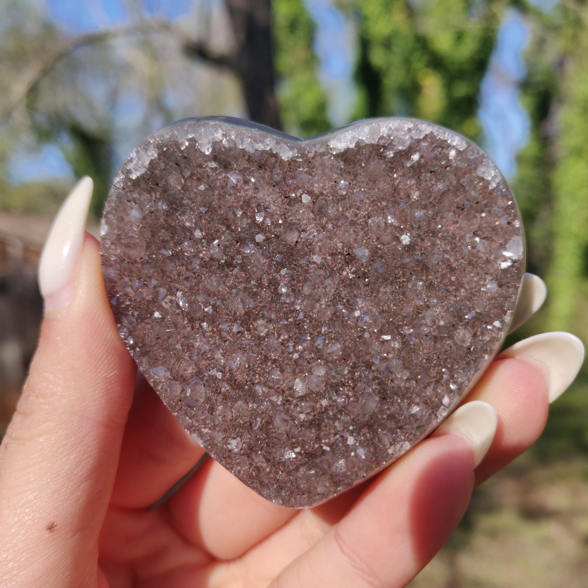 Amethyst Geode & Agate Heart (#23) - Simply Affinity