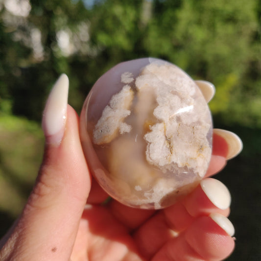 Flower Agate Pocket Stone(#6)