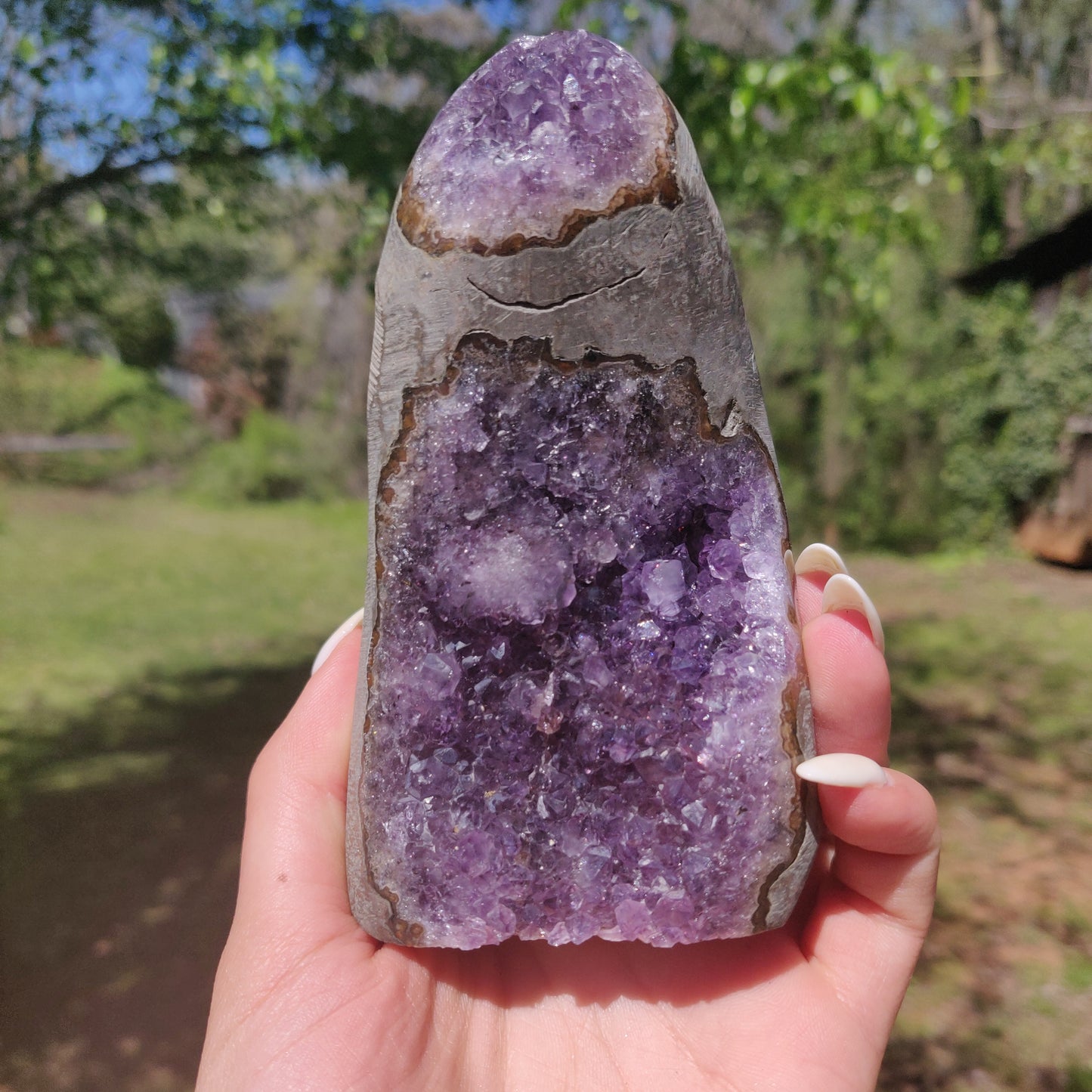 Amethyst Geode Free Form, Polished (#12) - Simply Affinity