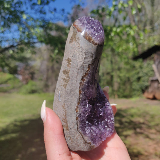Amethyst Geode Free Form, Polished (#12) - Simply Affinity
