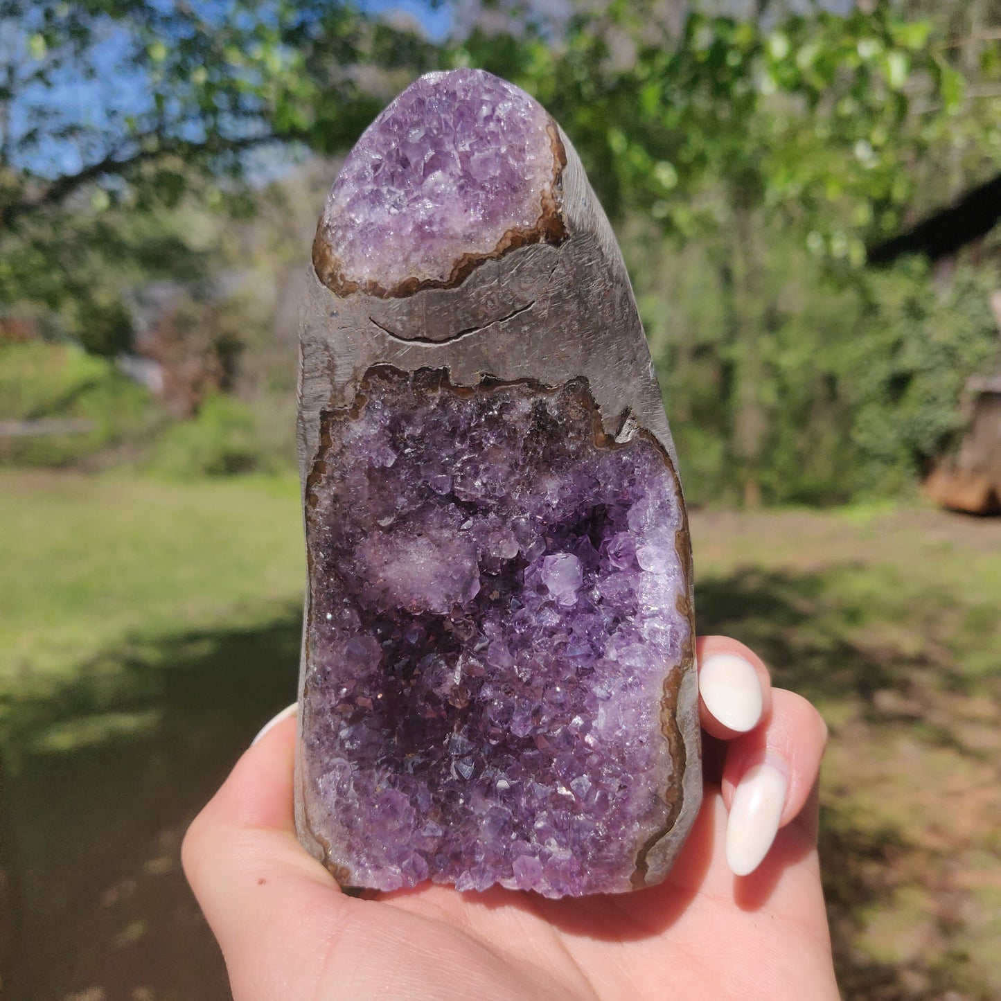 Amethyst Geode Free Form, Polished (#12) - Simply Affinity