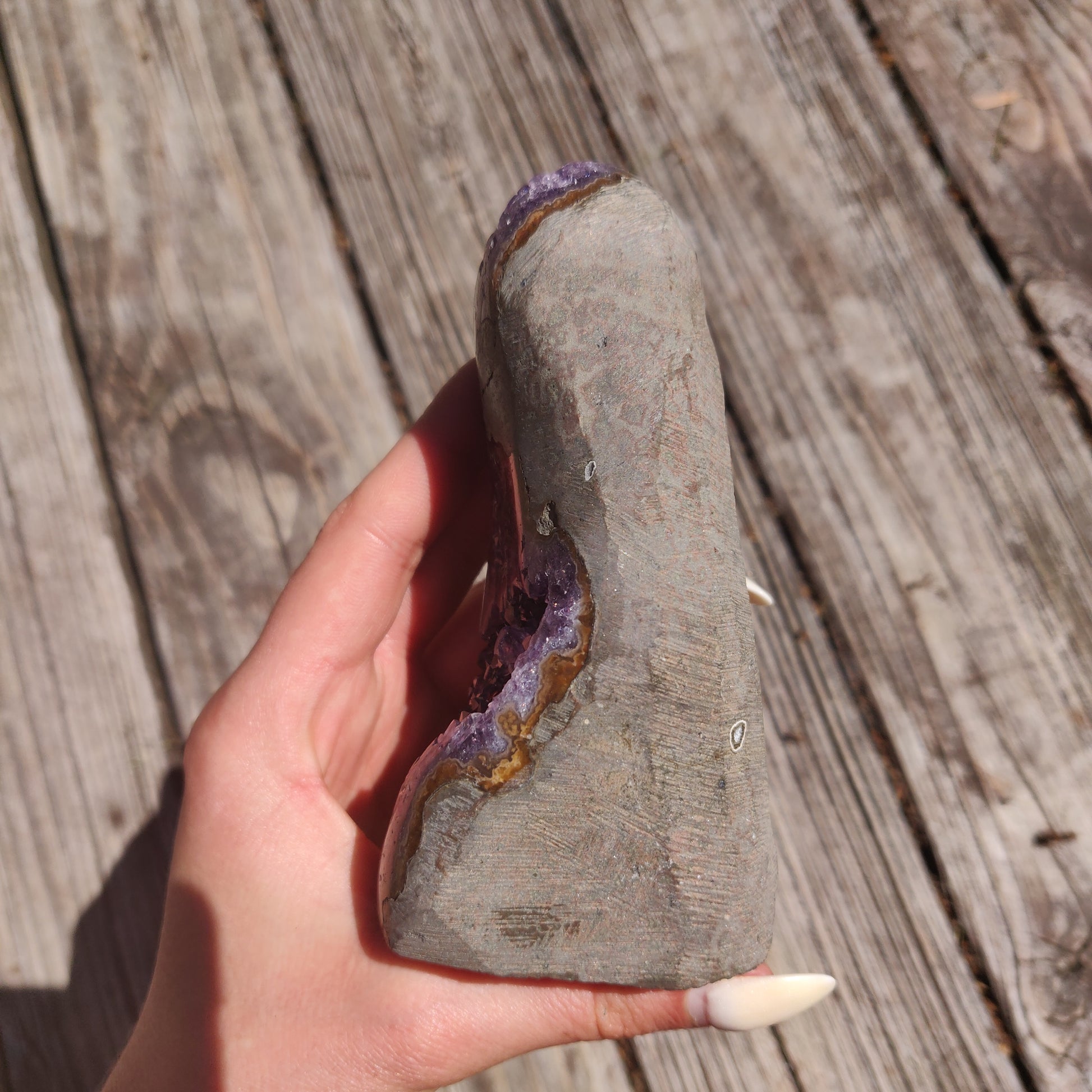 Amethyst Geode Free Form, Polished (#12) - Simply Affinity