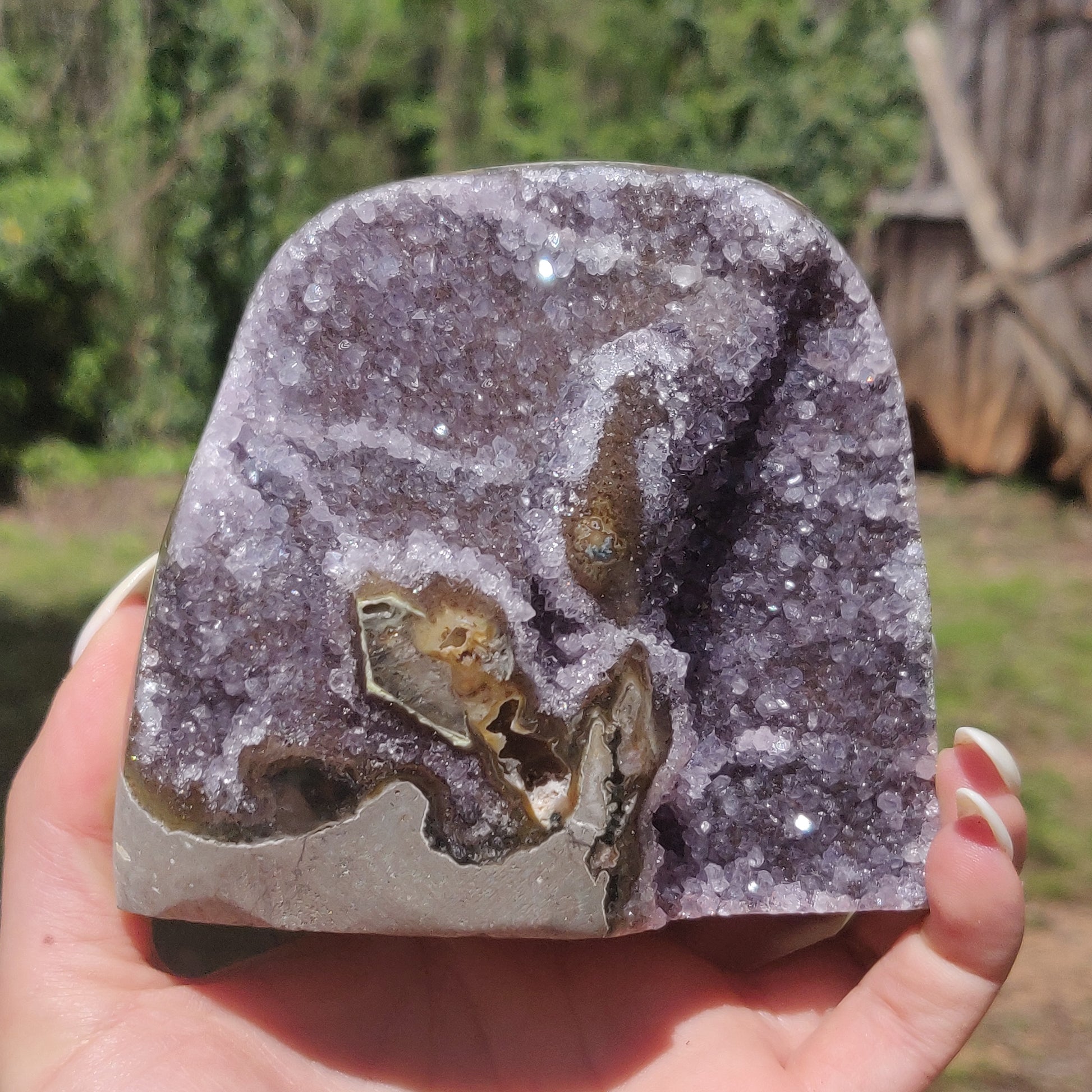 Amethyst Geode Free Form, Polished (#10) - Simply Affinity