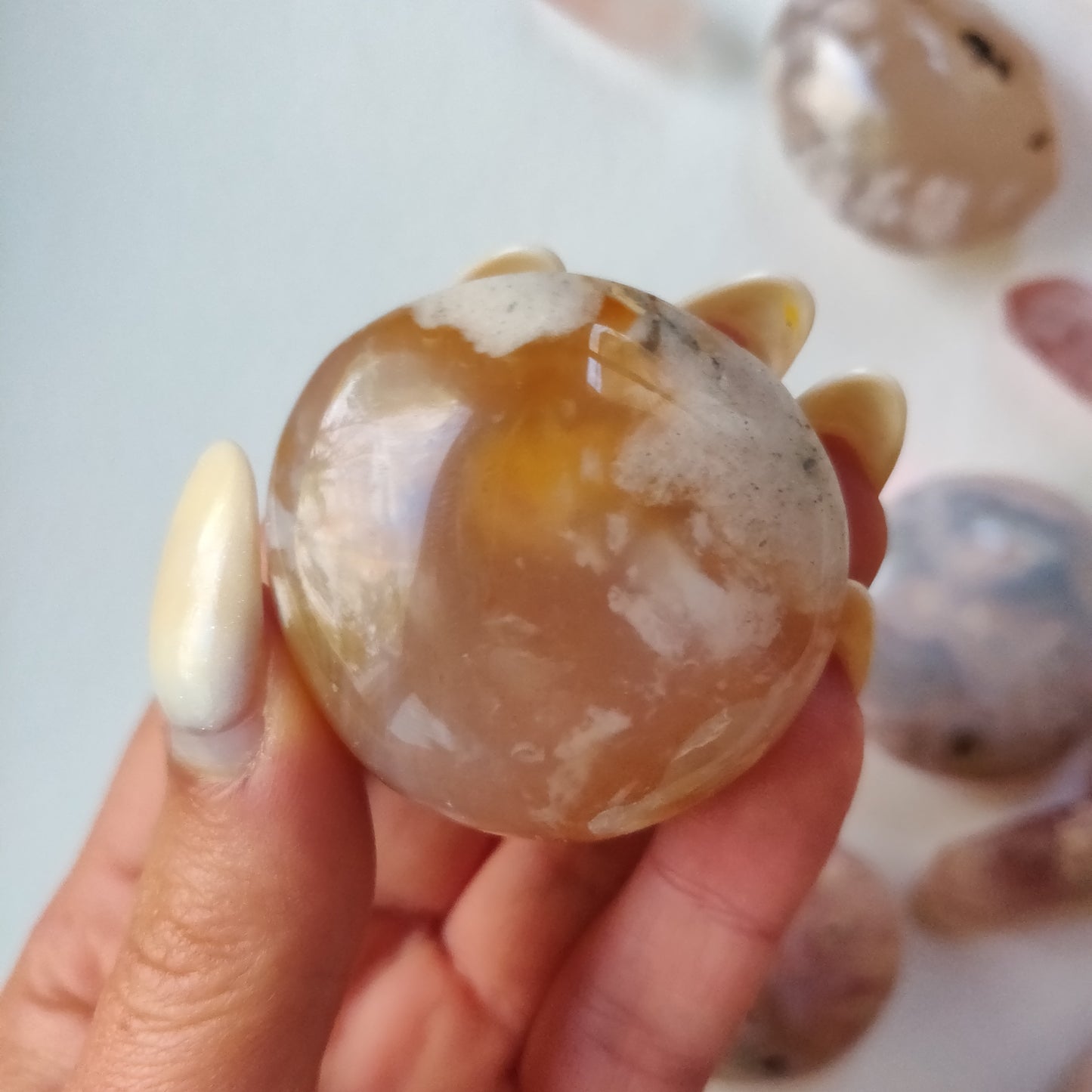 Flower Agate Pocket Stone (#9)