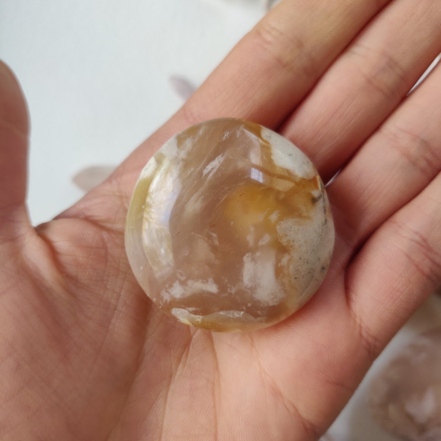 Flower Agate Pocket Stone (#9)