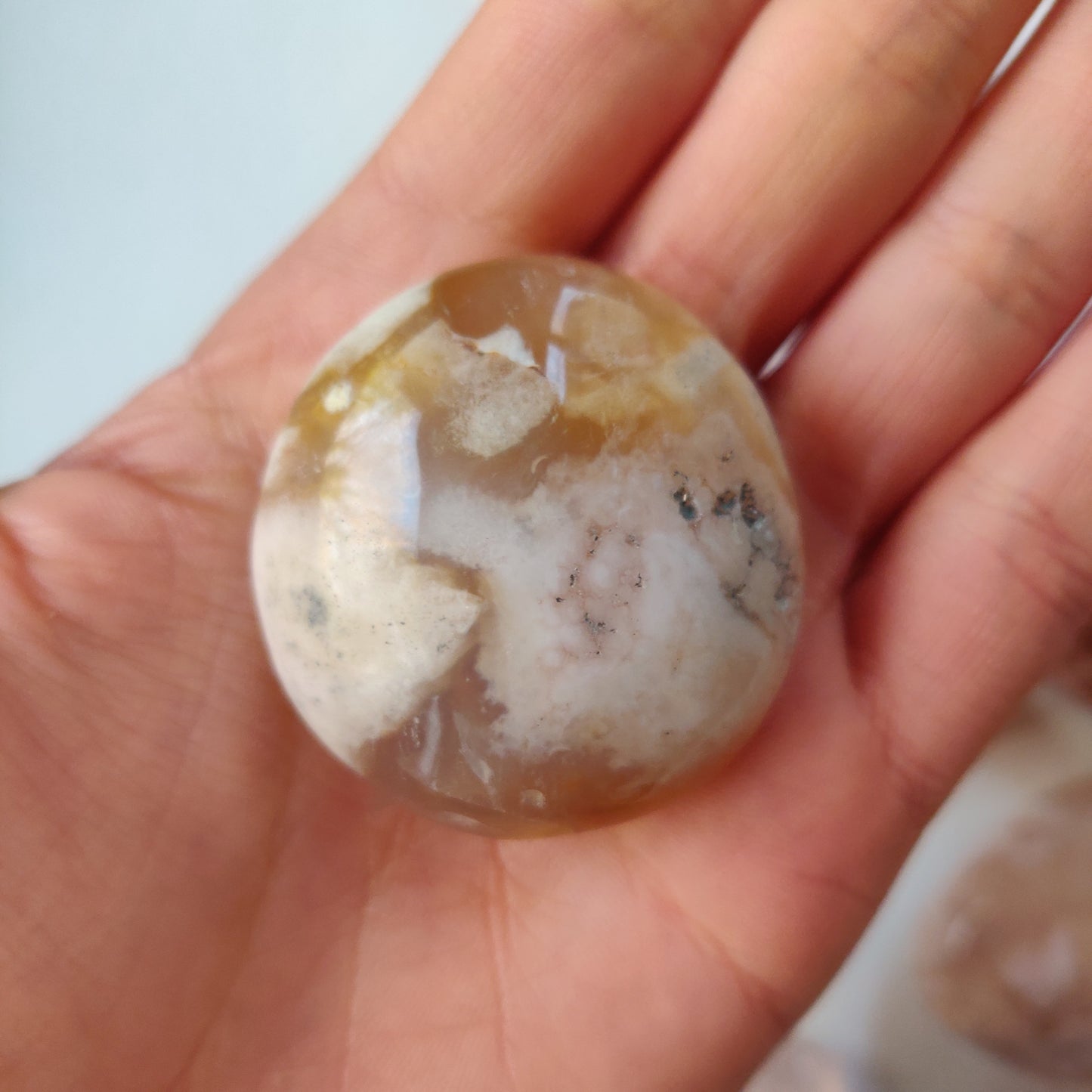 Flower Agate Pocket Stone (#9)