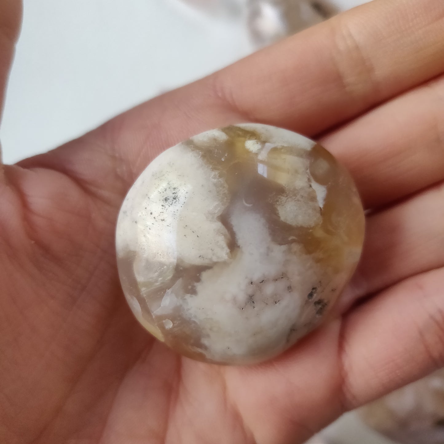 Flower Agate Pocket Stone (#9)