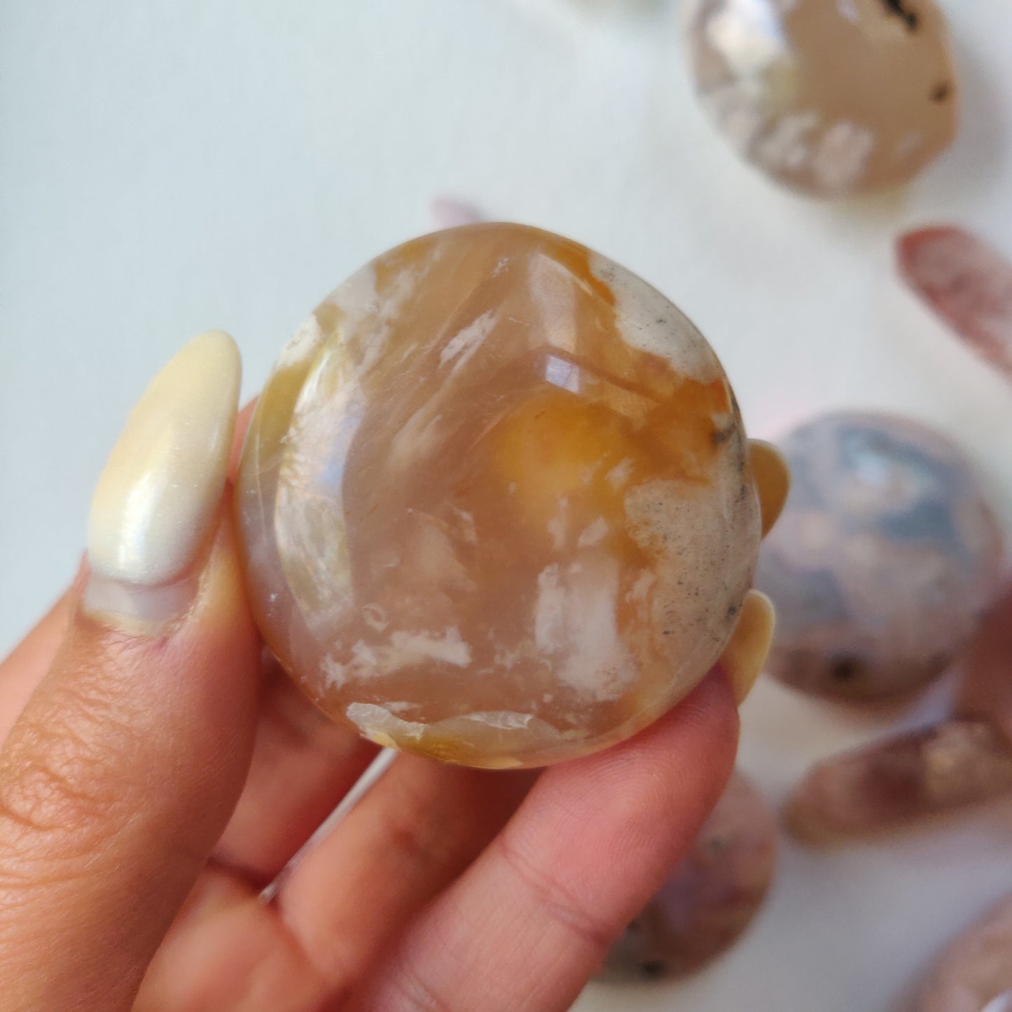 Flower Agate Pocket Stone (#9)