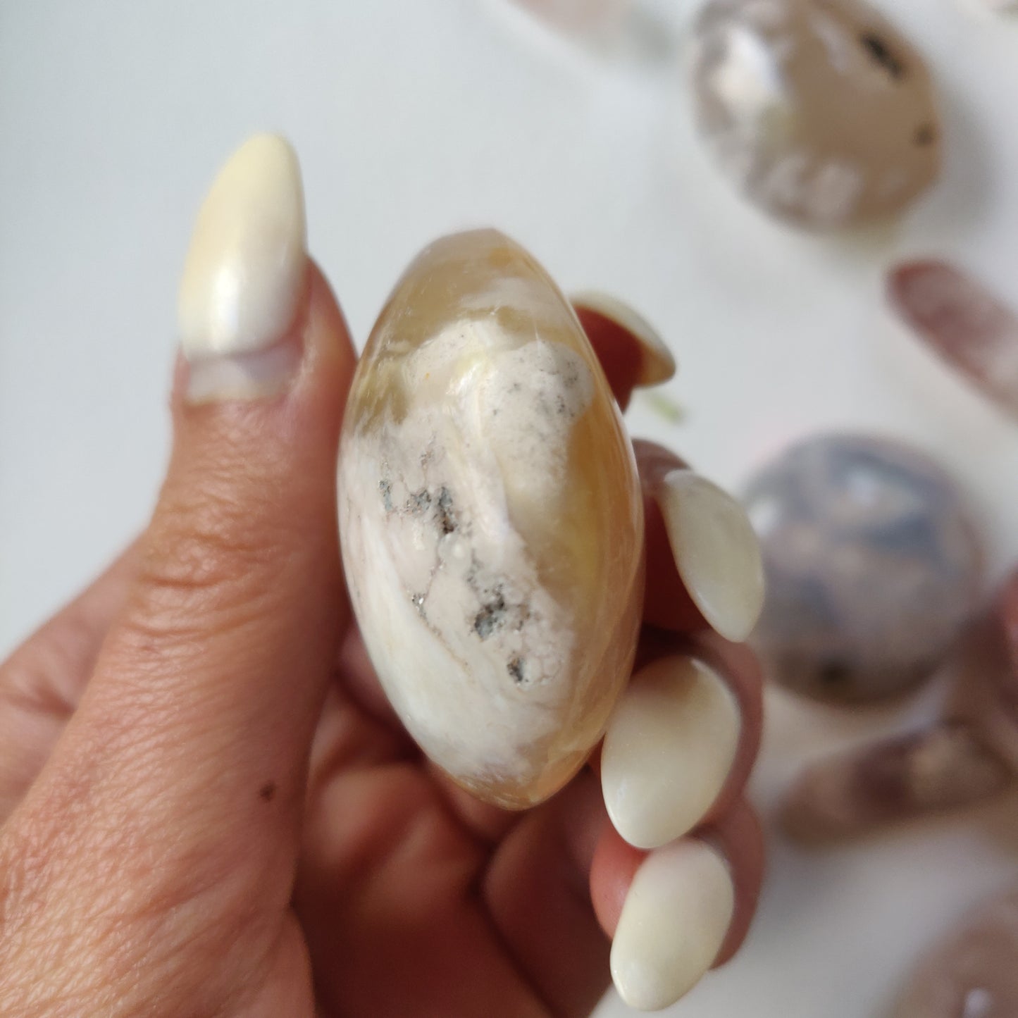 Flower Agate Pocket Stone (#9)