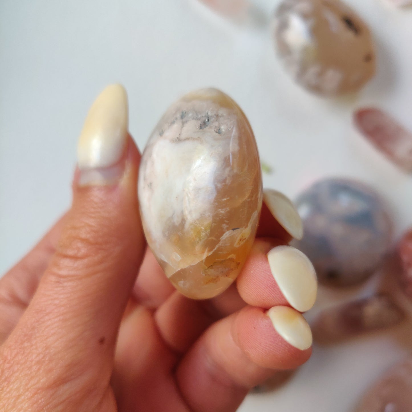 Flower Agate Pocket Stone (#9)
