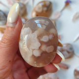 Mini Flower Agate Palm Stone (#5) - Simply Affinity