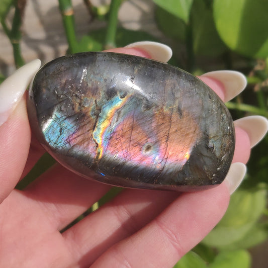 Labradorite Palm Stone (#214)