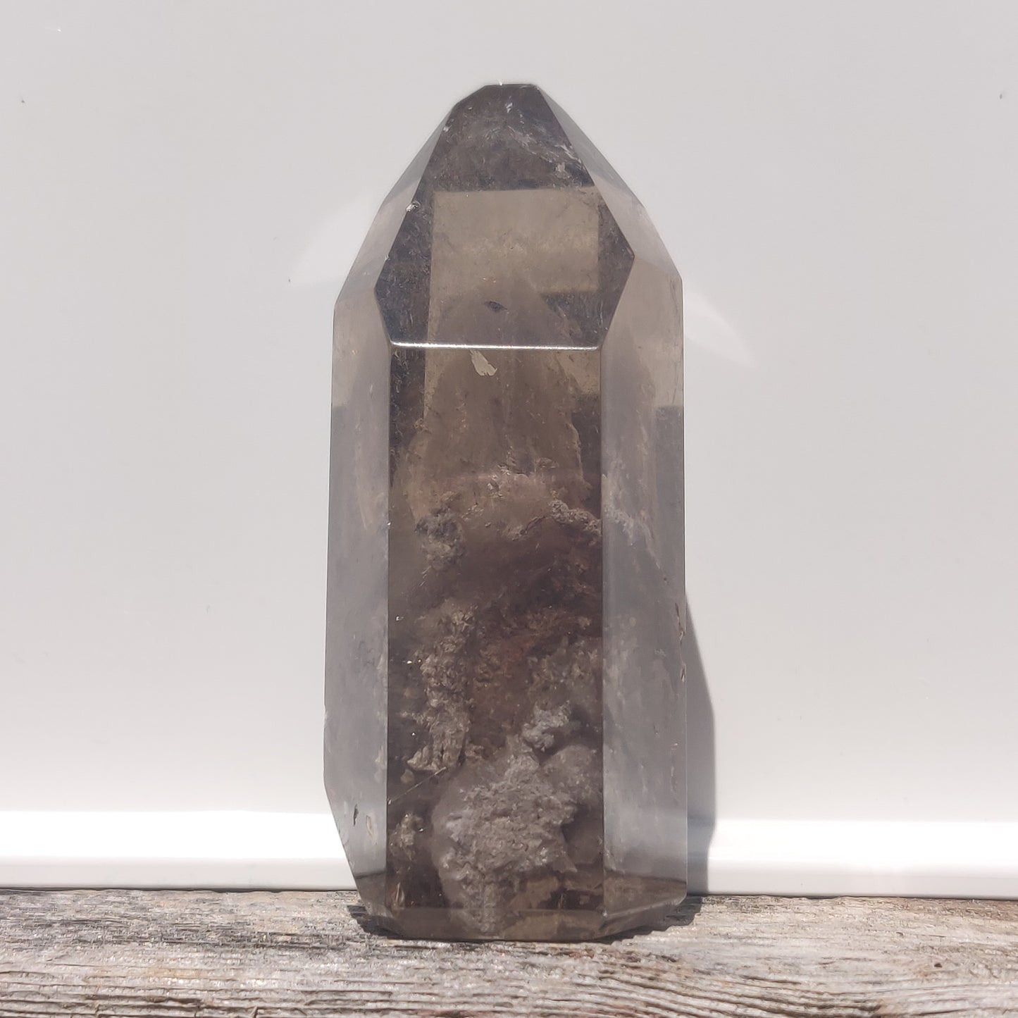 Lodolite Smoky Quartz Point (#1P)