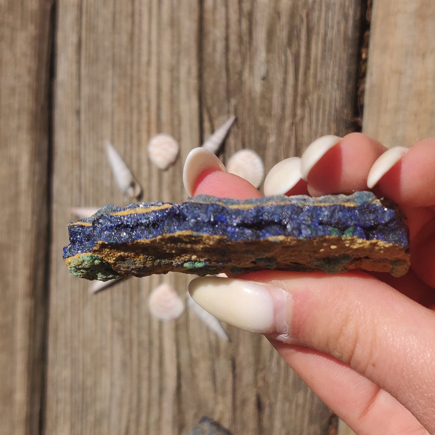 Raw Azurite with Malachite (#3)