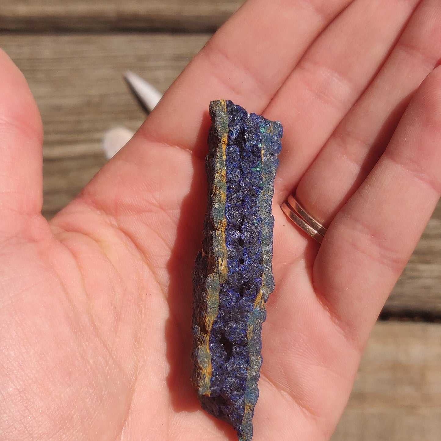 Raw Azurite with Malachite (#4)