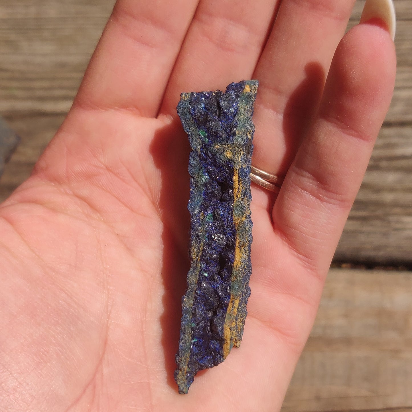 Raw Azurite with Malachite (#4)