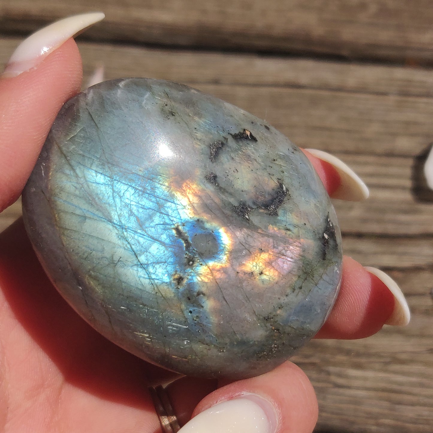 Labradorite Palm Stone (#218) - Simply Affinity