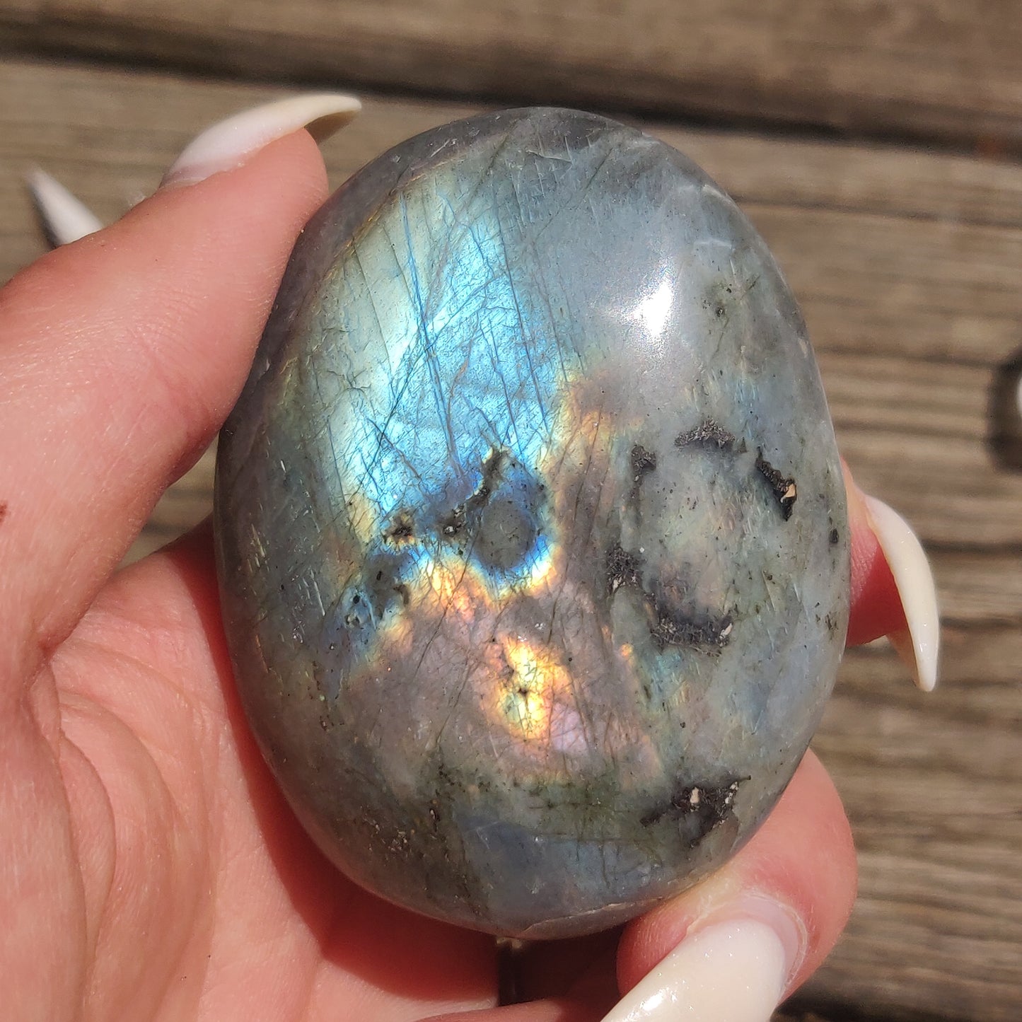 Labradorite Palm Stone (#218) - Simply Affinity