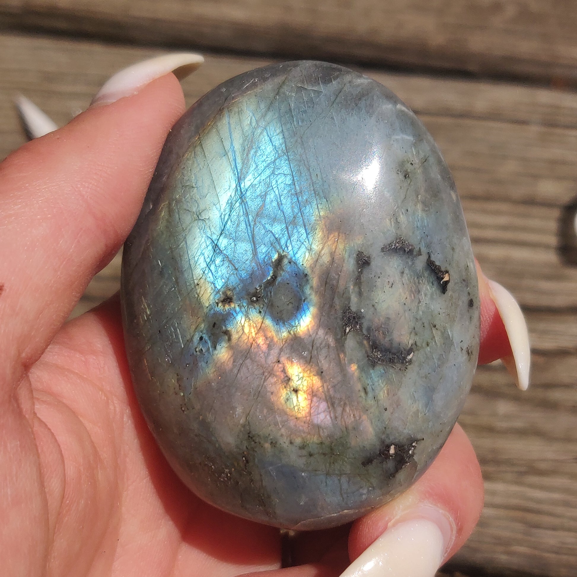 Labradorite Palm Stone (#218) - Simply Affinity