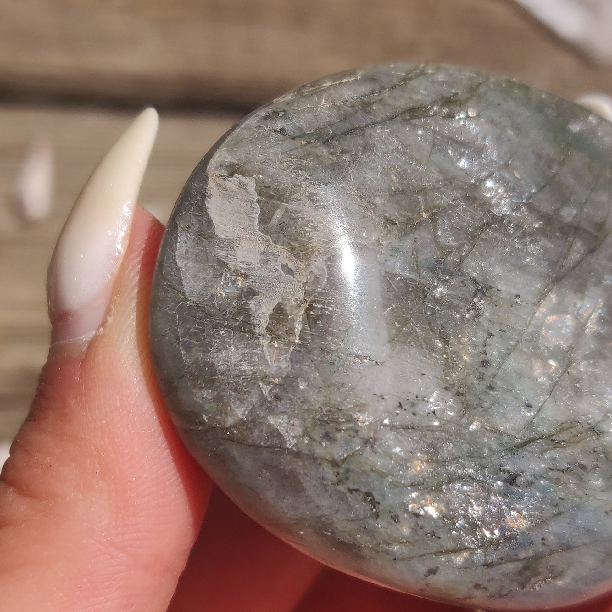 Labradorite Palm Stone (#218) - Simply Affinity