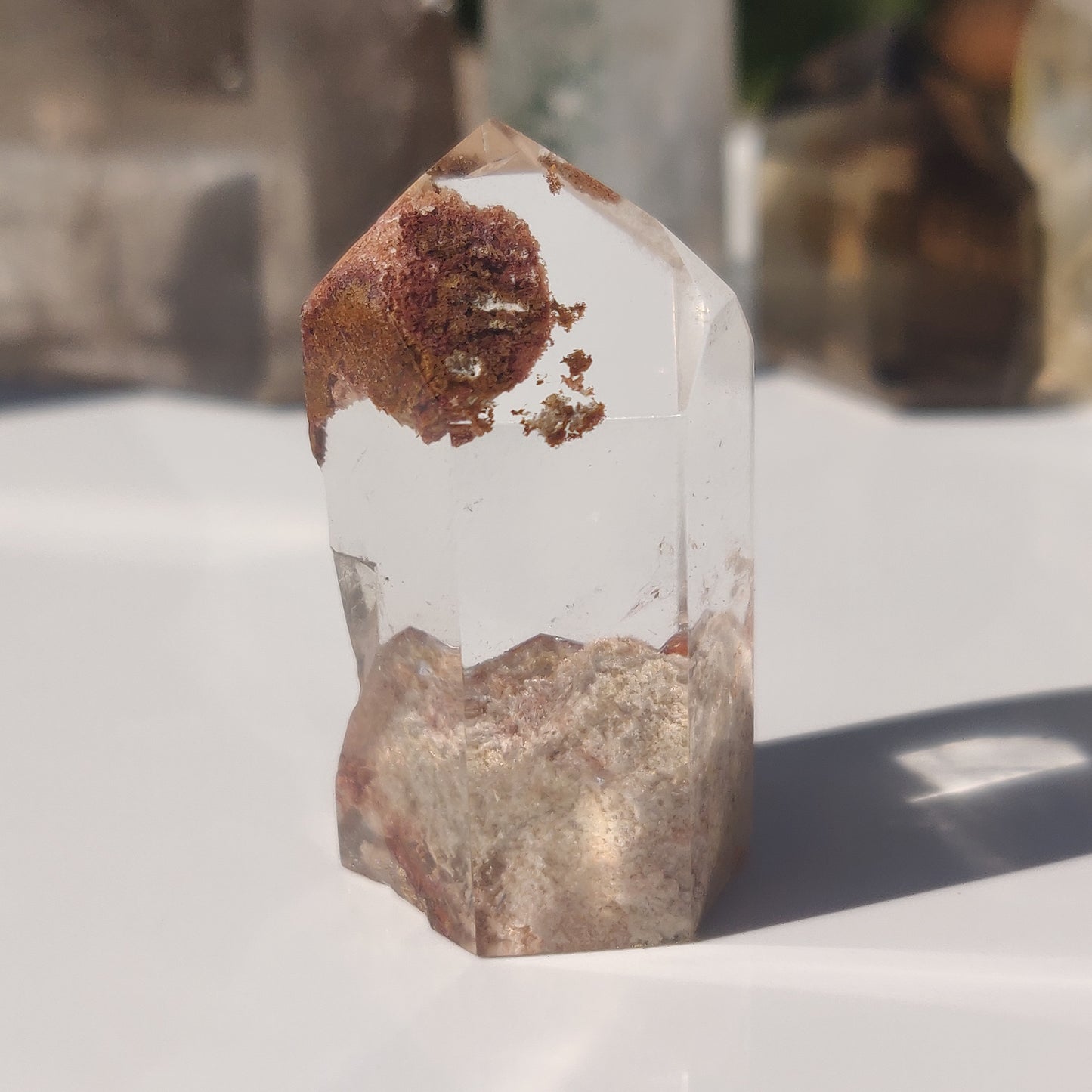 Garden Quartz Point, Lodolite Point (#10P)
