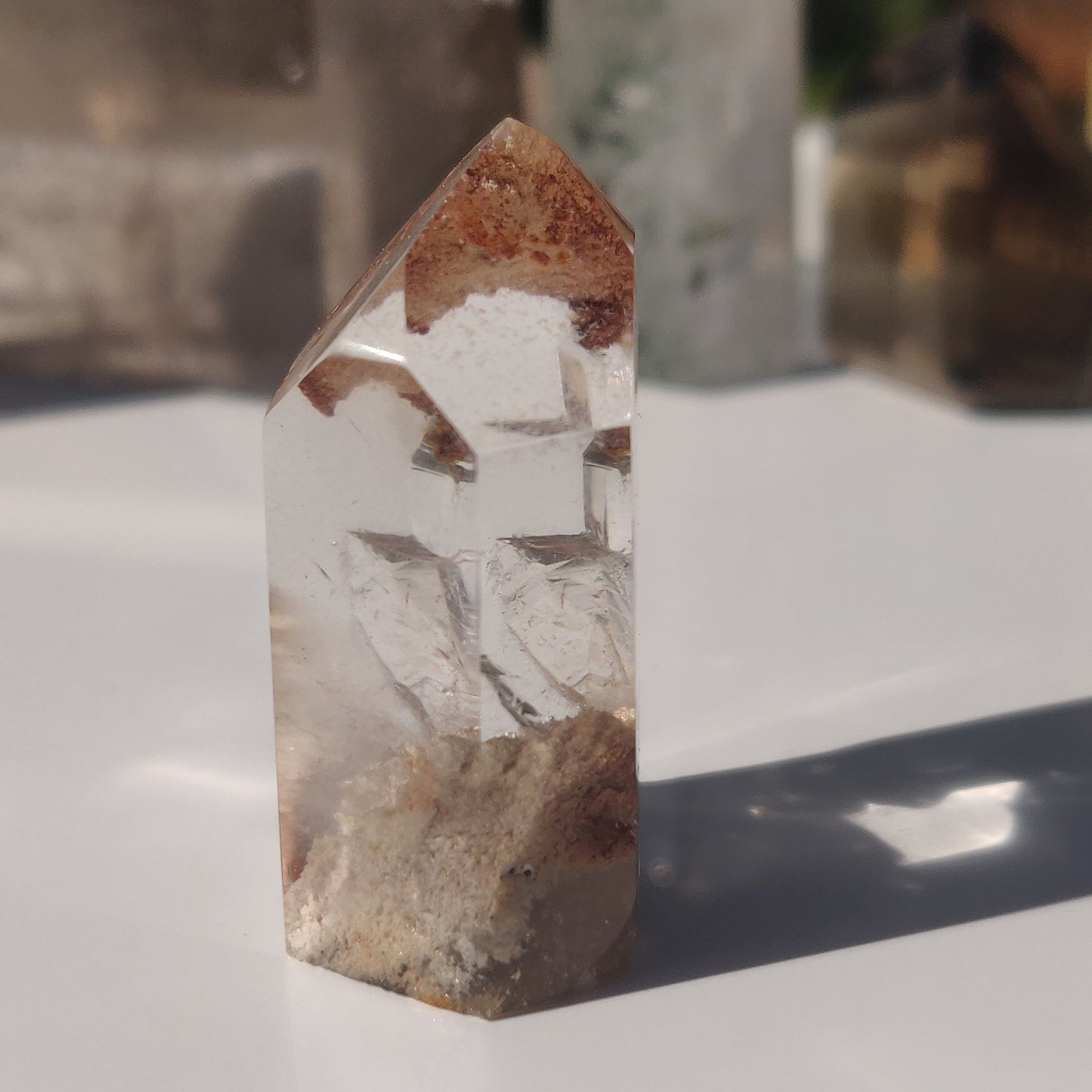 Garden Quartz Point, Lodolite Point (#10P)