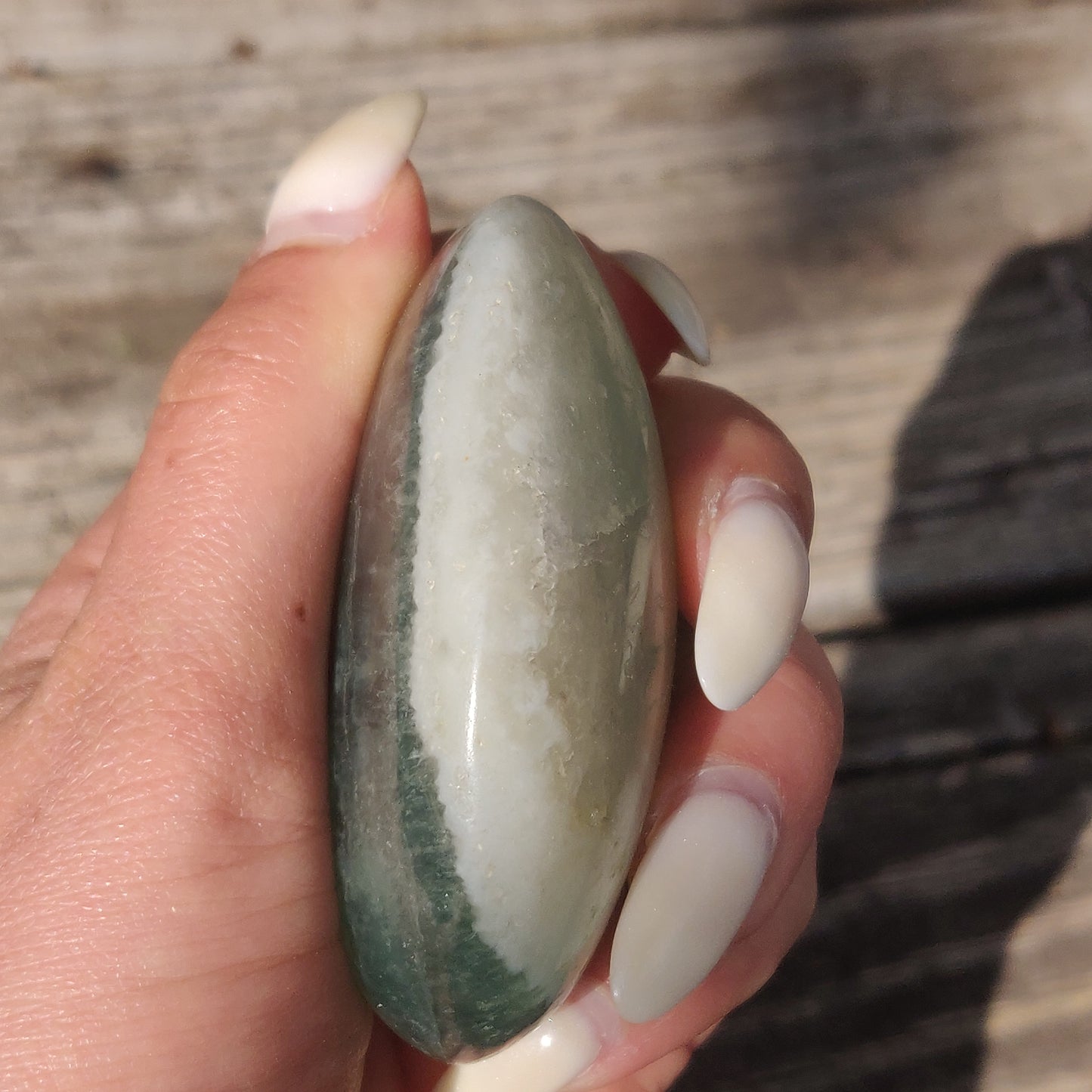 Fluorite Palm Stone (#6)