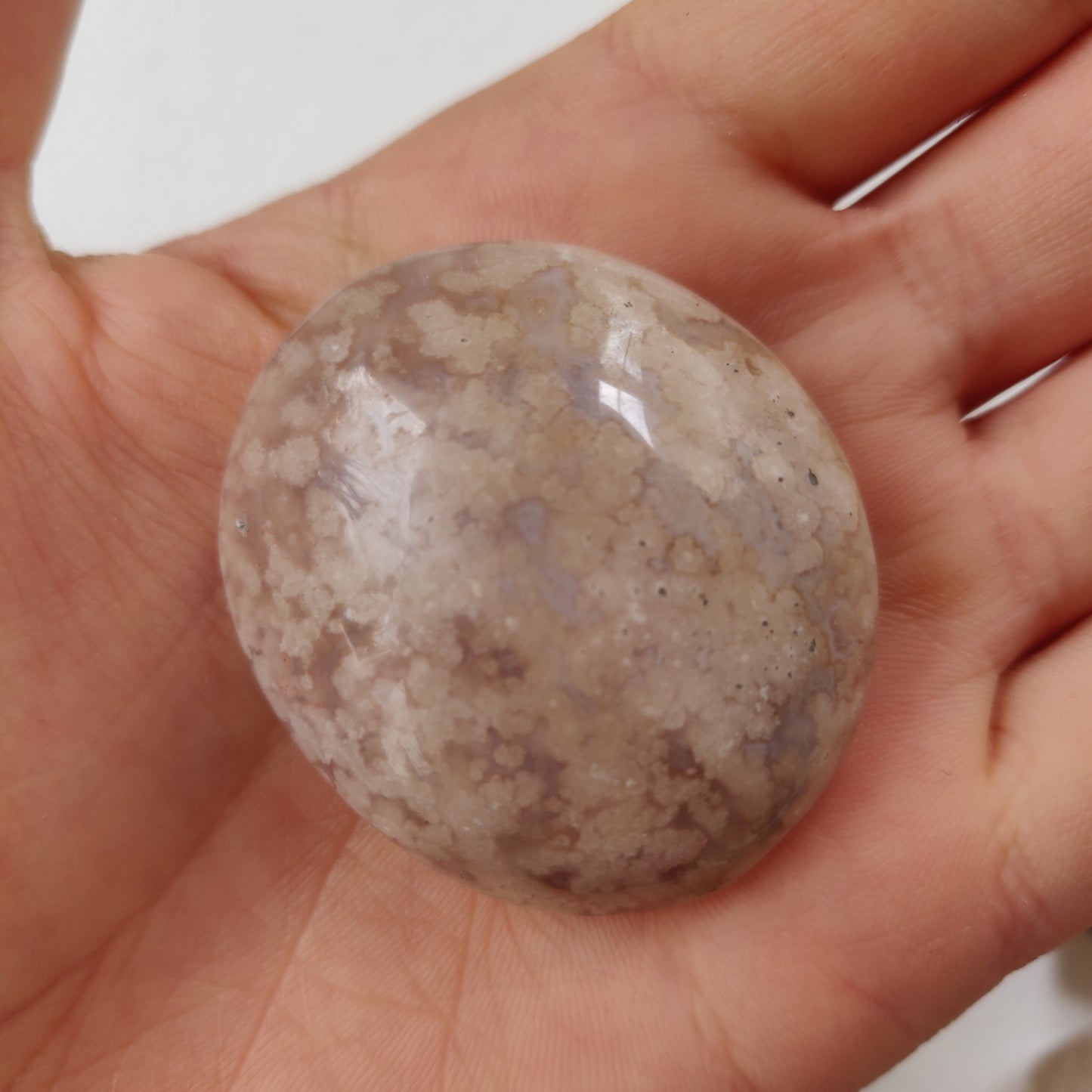 Flower Agate Pocket Stone (#1)