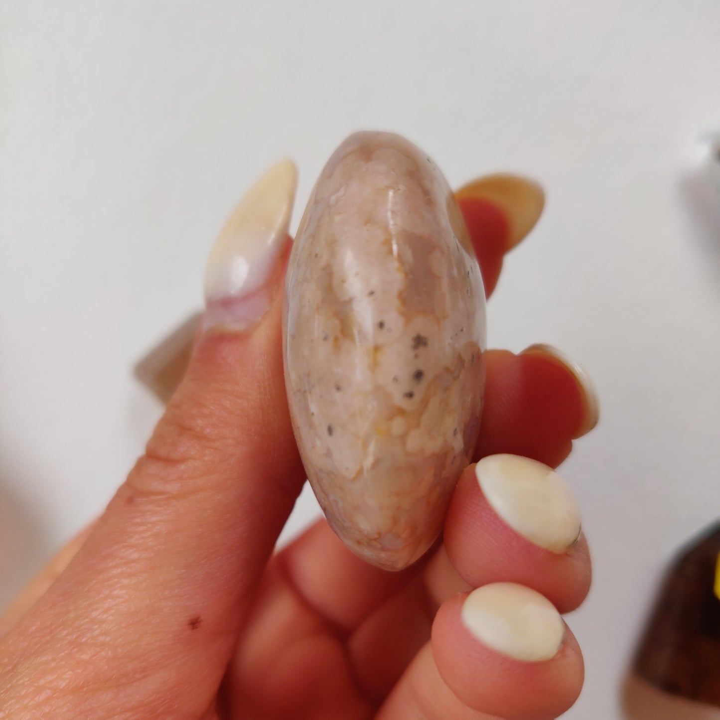 Flower Agate Pocket Stone (#1)