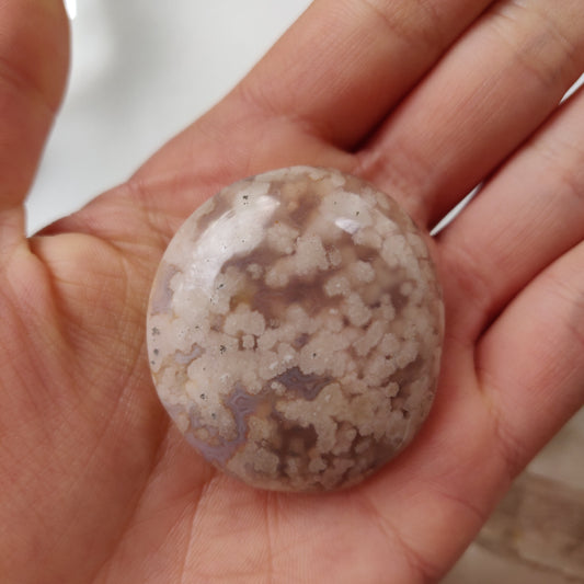 Flower Agate Pocket Stone (#1)