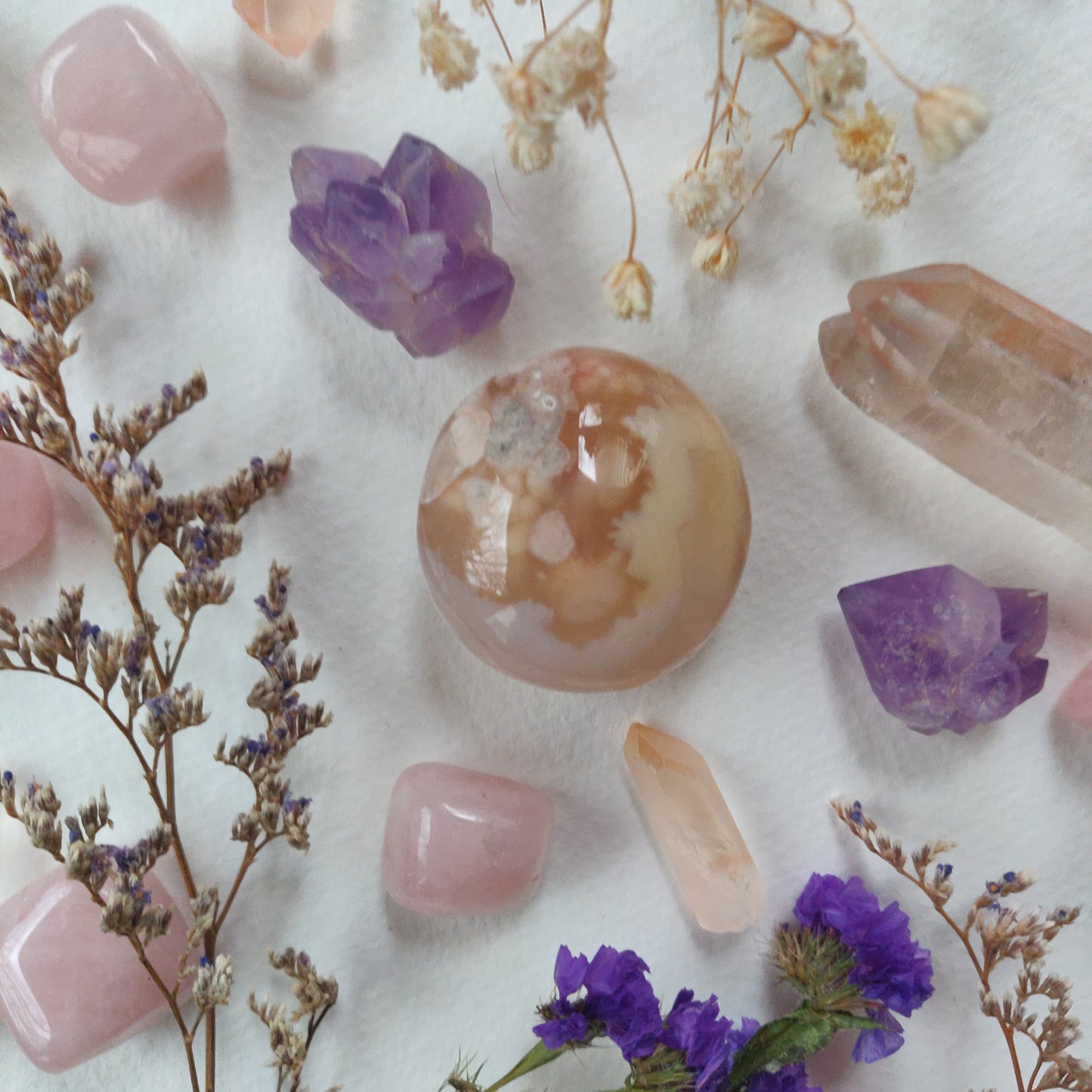 Flower Agate Pocket Stone (#10)