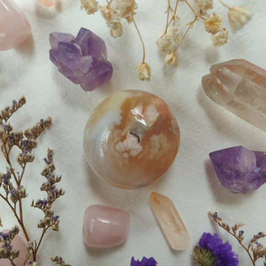 Flower Agate Pocket Stone (#10)