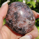 Rhodonite Palm Stone with Flash (#3)