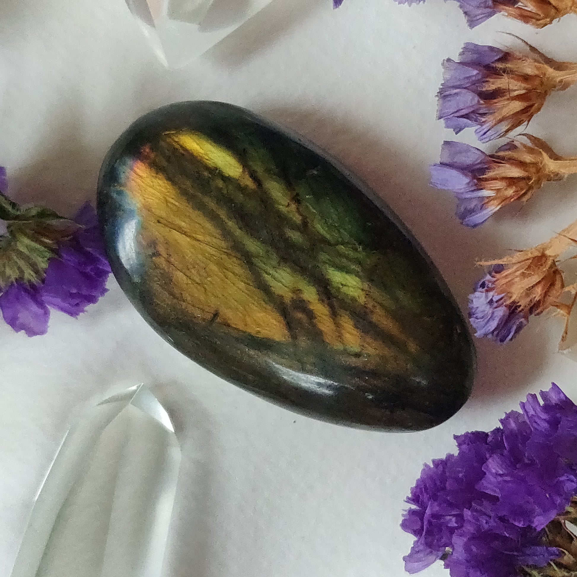 Labradorite Palm Stone (#238) - Simply Affinity