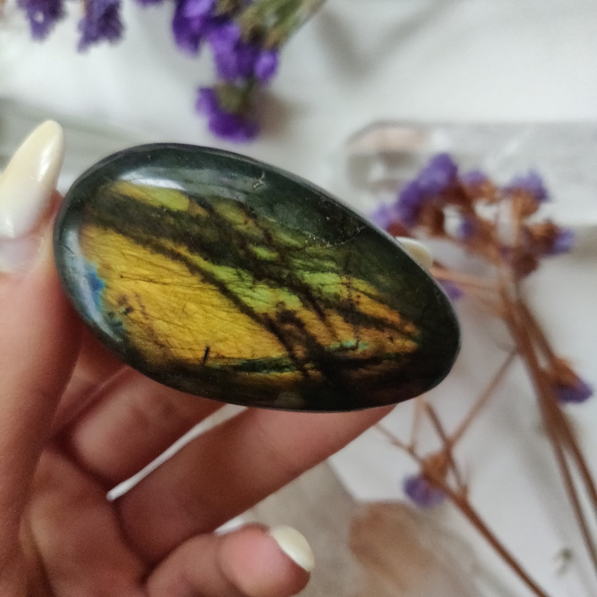 Labradorite Palm Stone (#238) - Simply Affinity