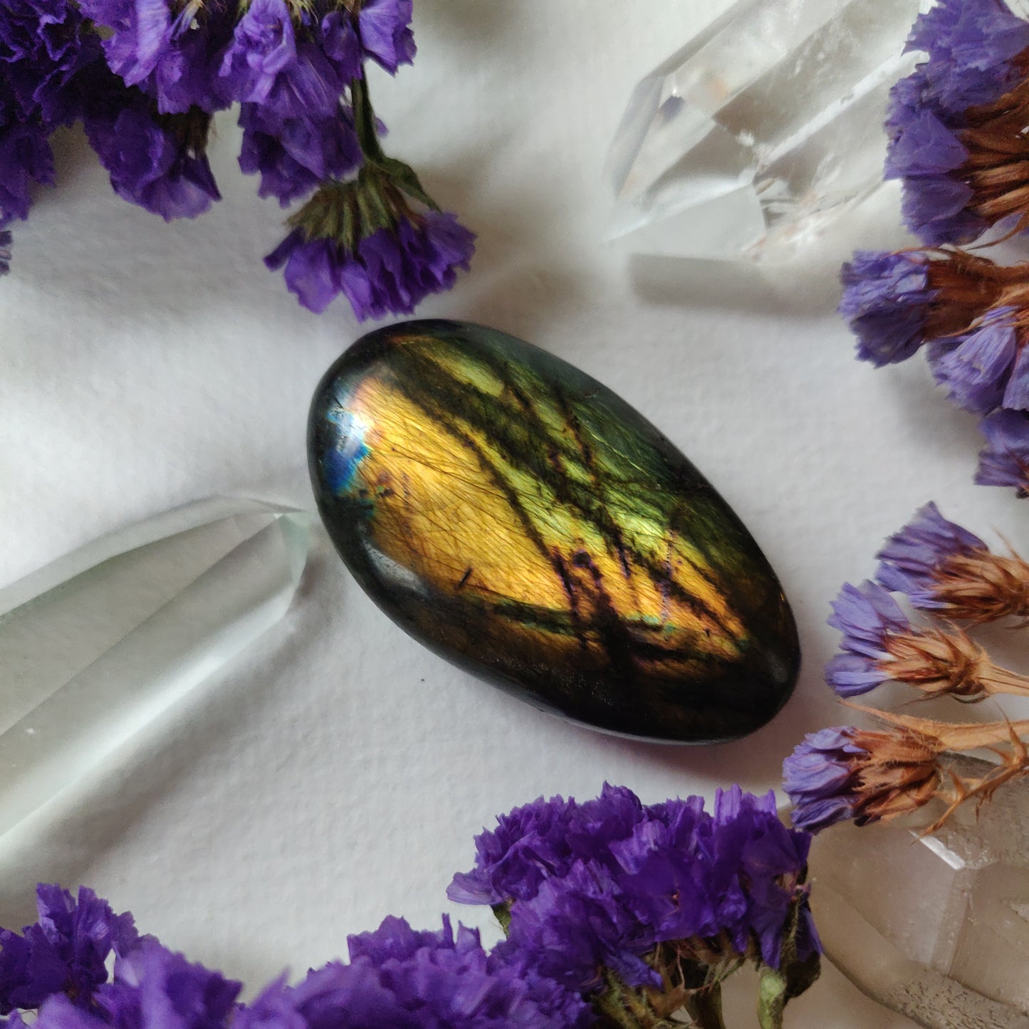Labradorite Palm Stone (#238) - Simply Affinity