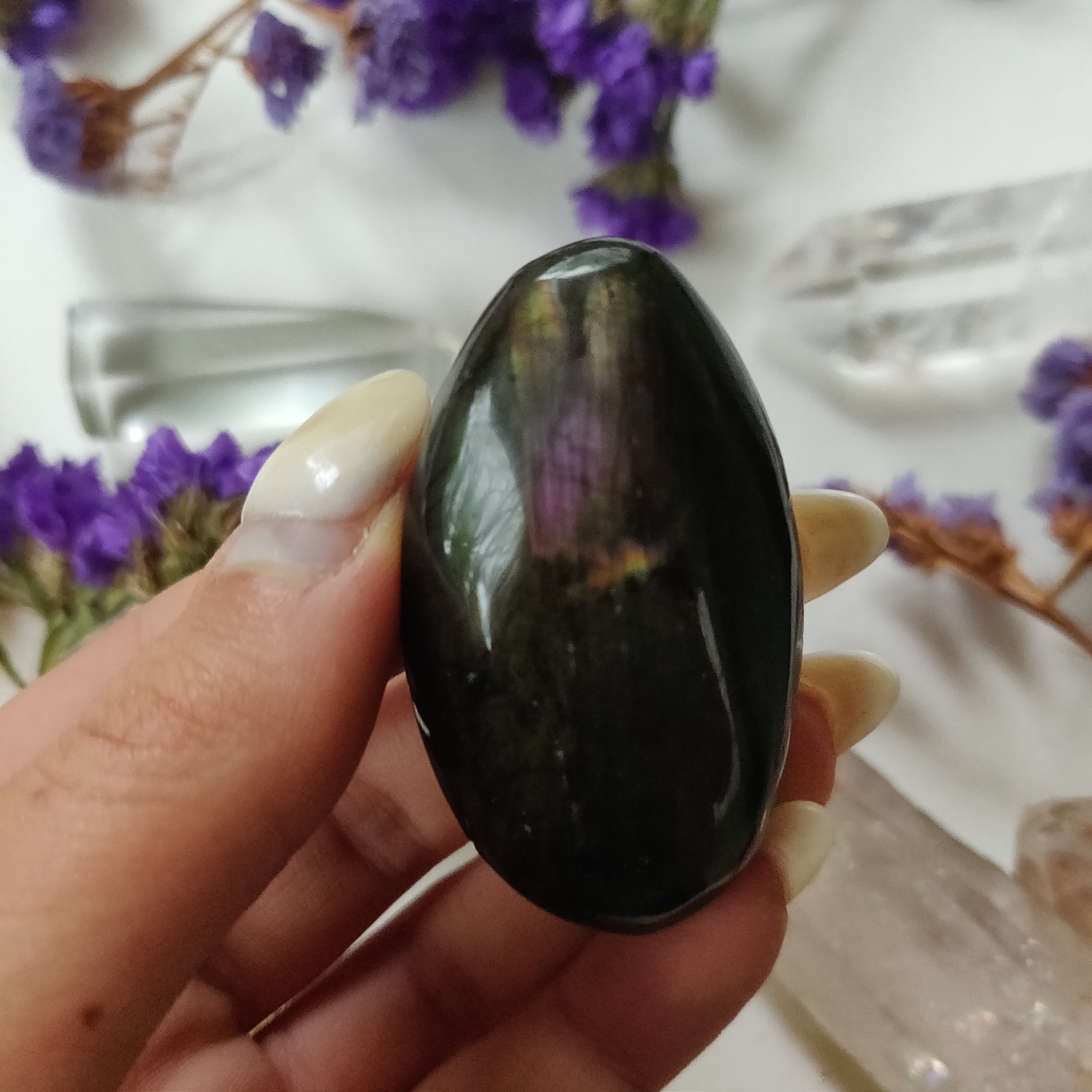 Labradorite Palm Stone (#237) - Simply Affinity