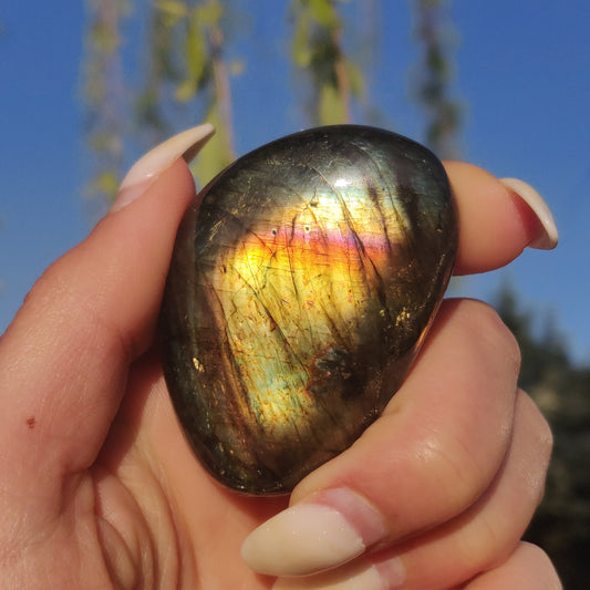 Labradorite Palm Stone (#232) - Simply Affinity