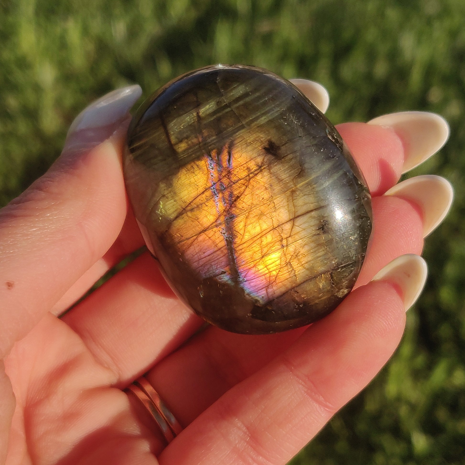 Labradorite Palm Stone (#234) - Simply Affinity