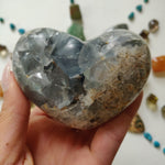 Celestite Geode Heart (#1C)
