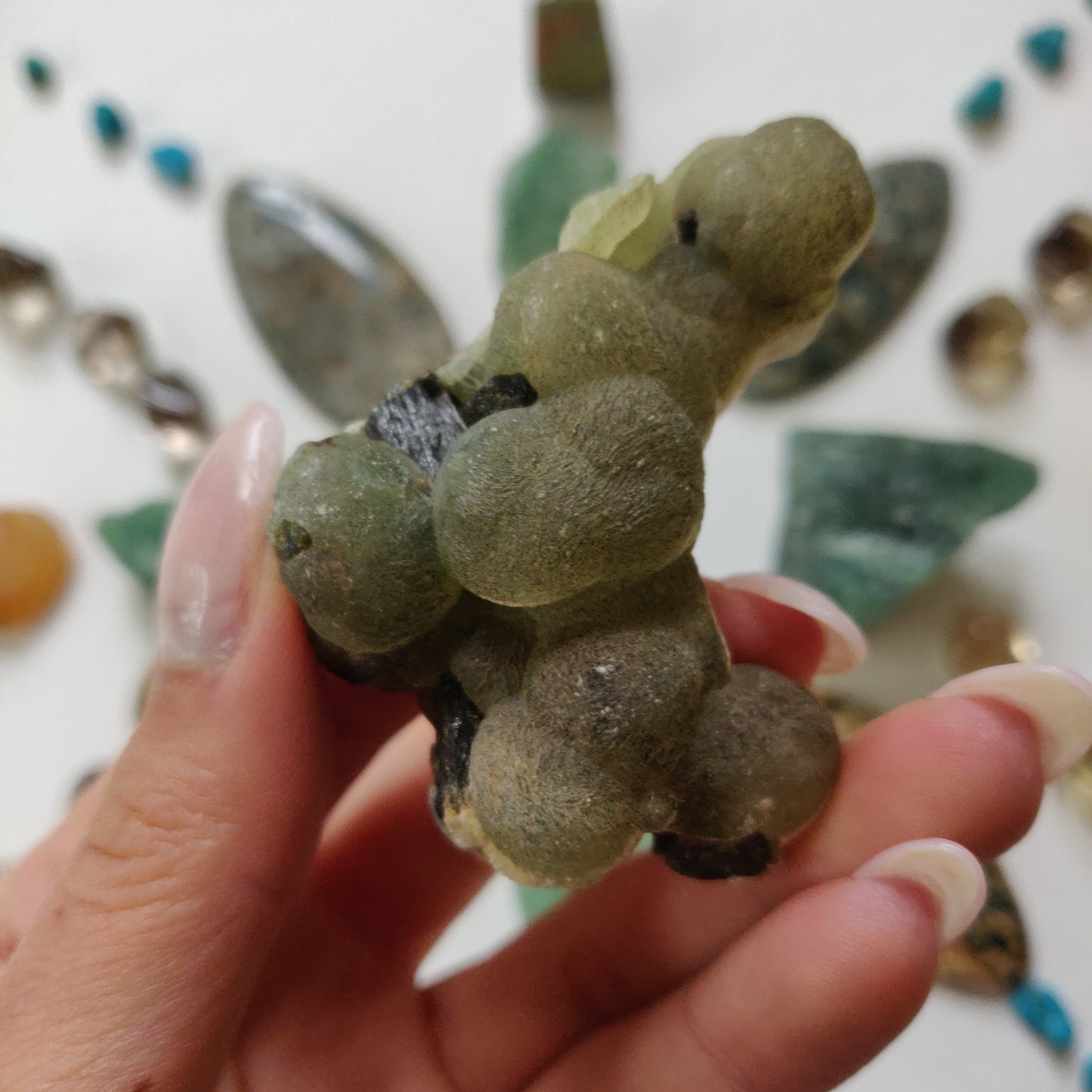 Prehnite Specimen with Epidote (#5)