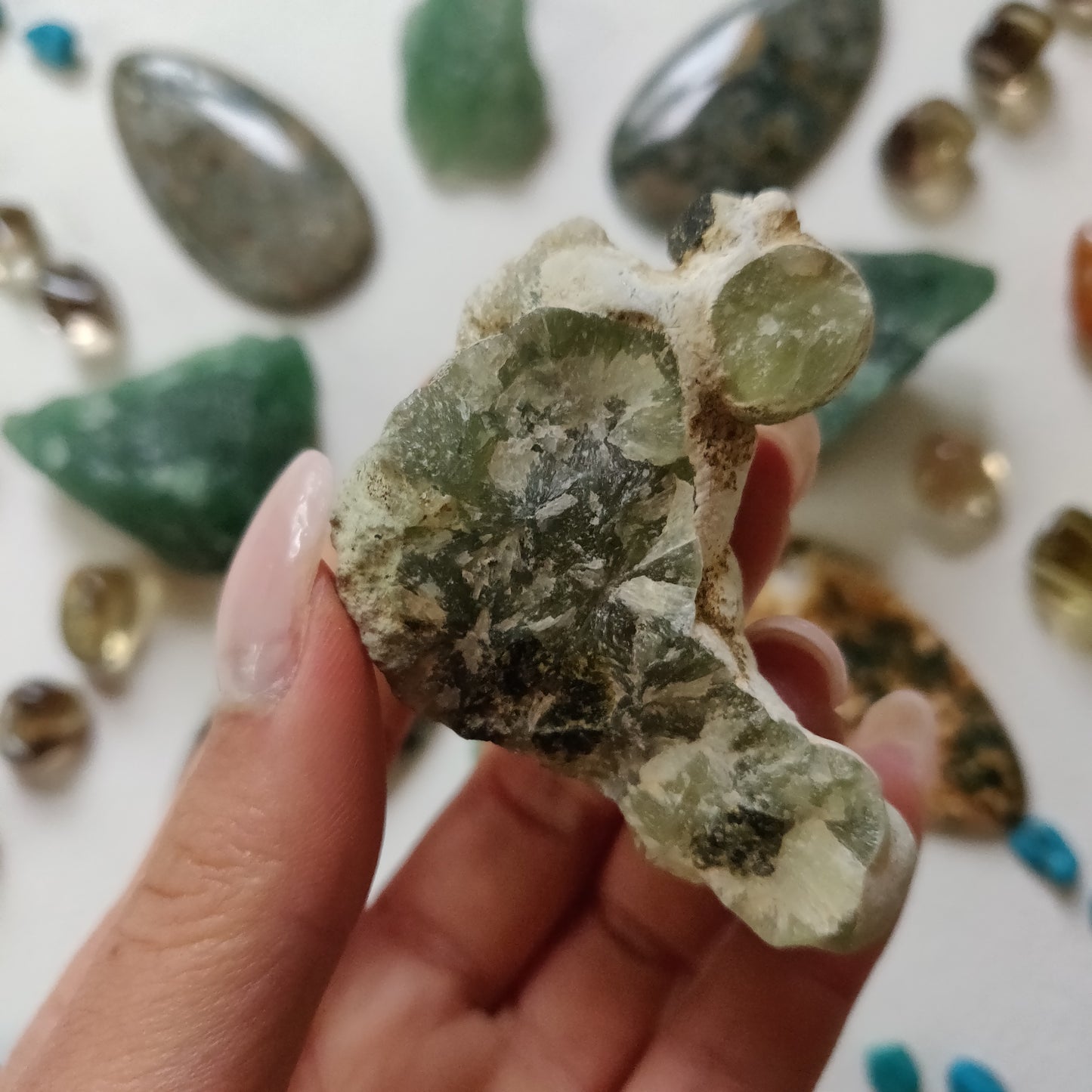 Prehnite Specimen with Epidote (#5)