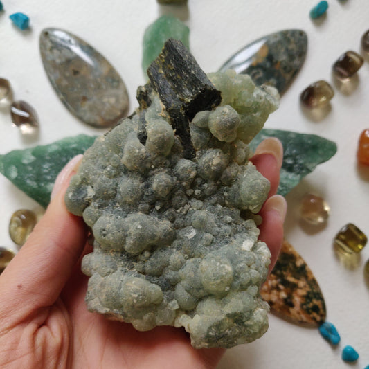 Prehnite Specimen with Epidote (#4)