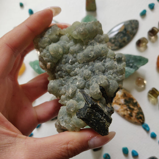 Prehnite Specimen with Epidote (#4)
