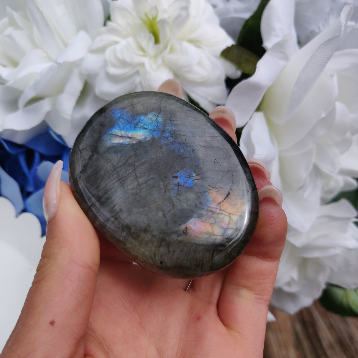 Labradorite Palm Stone (#37) - Simply Affinity